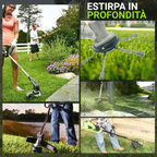 🇮🇹 Testina tagliaerba con 6 lame in acciaio intrecciato inossidabile