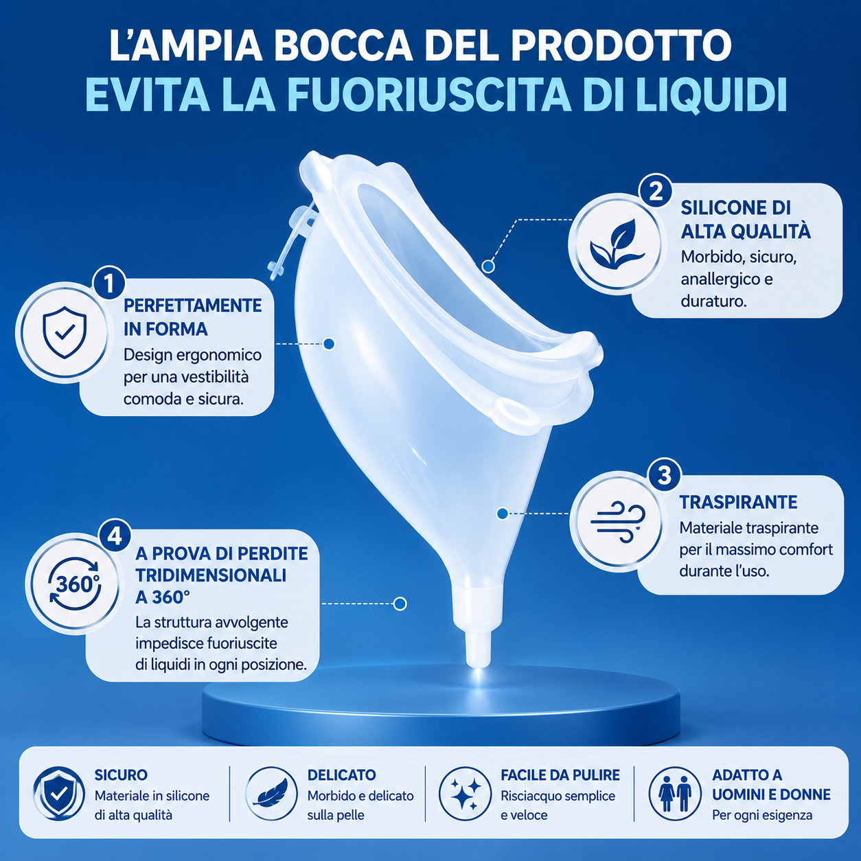 INTIMO MEDICO RIUTILIZZABILE PER UOMINI E DONNE