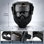 ⚡ Maschera da saldatura autoscurante 0,1 ms – Protezione totale e design smontabile