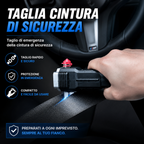Torcia LED Super Luminosa 4in1 di Emergenza – Rompivetro, Taglia Cintura, Power Bank