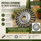 ✨Disco in Filo d’Acciaio per Decespugliatore — Taglio a 360° | Compatibilità Universale