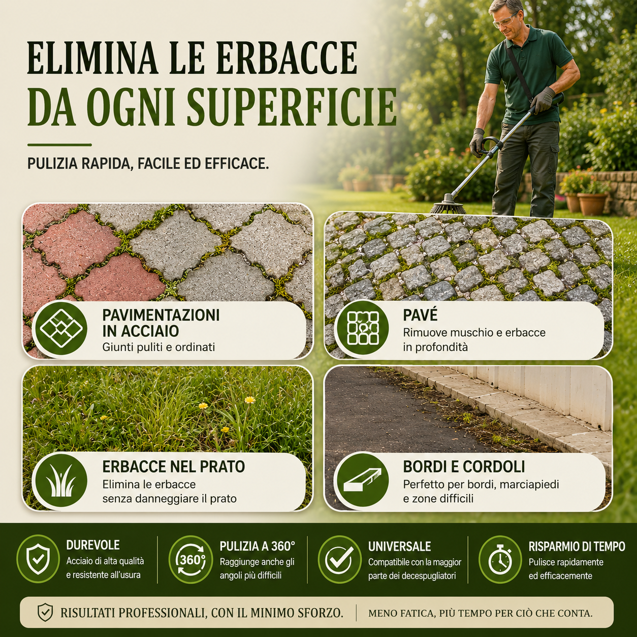✨Disco in Filo d’Acciaio per Decespugliatore — Taglio a 360° | Compatibilità Universale