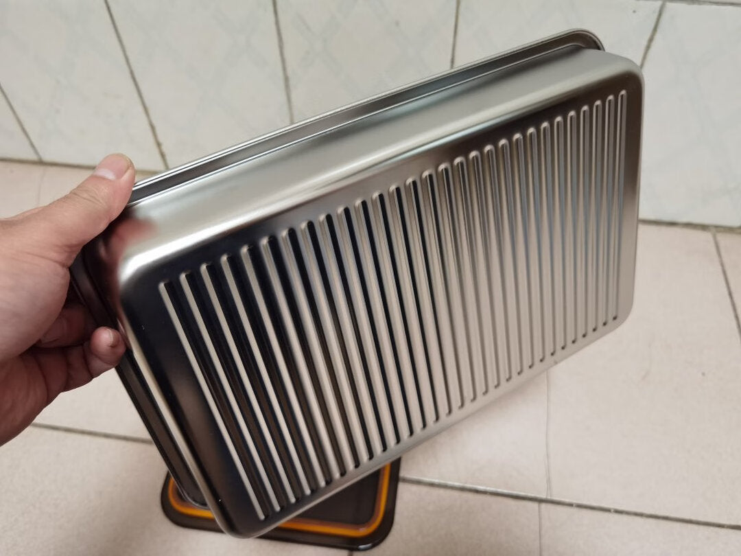 [Set 6 + 🎁 3 Gratis] Vassoio per alimenti in acciaio inossidabile 316 (22,5*15*6 cm)