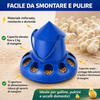 🐓 Mangiatoia automatica per galline, anatre e oche – grande capacità, risparmio di mangime.