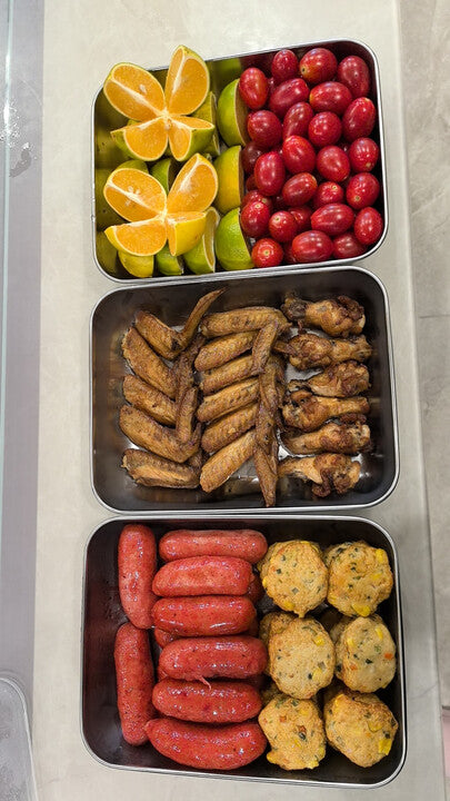 🇮🇹 Contenitore per alimenti da 2000 ml in acciaio inox tedesco massiccio 304