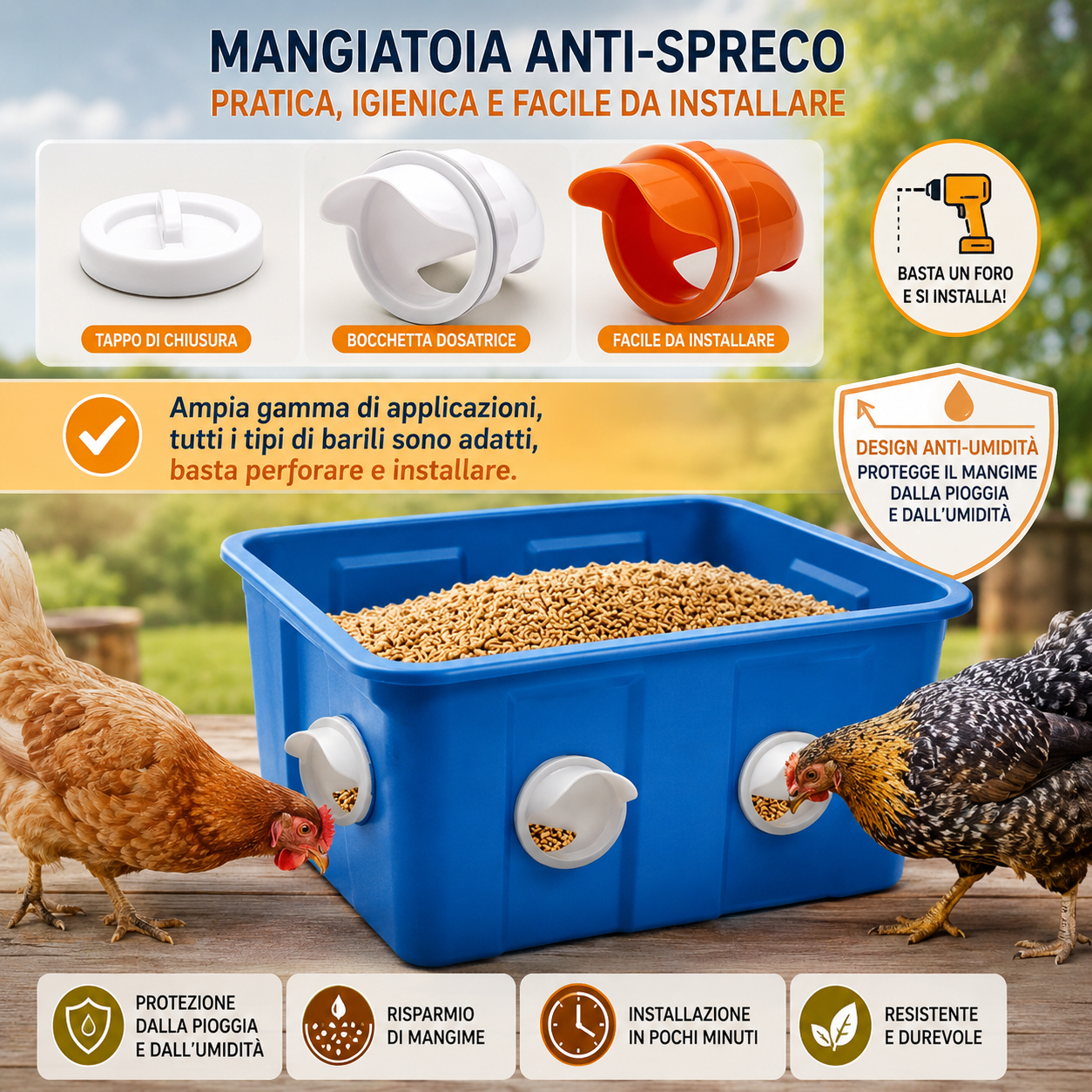 KIT ALIMENTATORE PER POLLAME