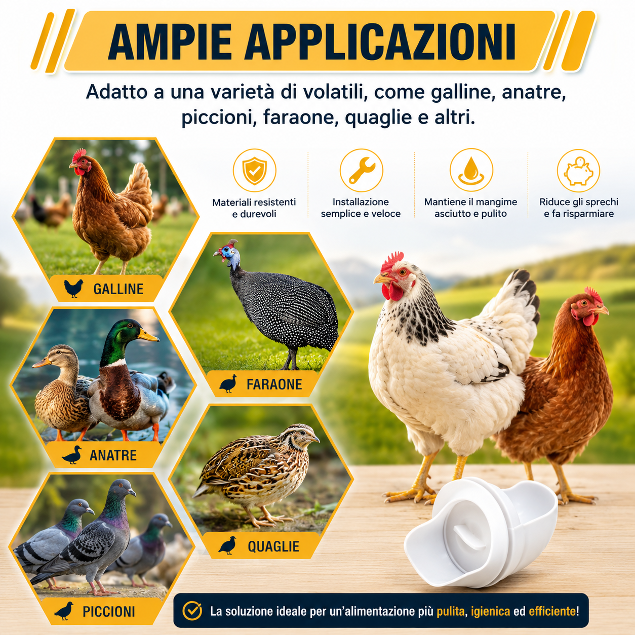 KIT ALIMENTATORE PER POLLAME