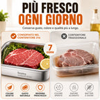 Set di tupper in acciaio 316, ermetici sottovuoto