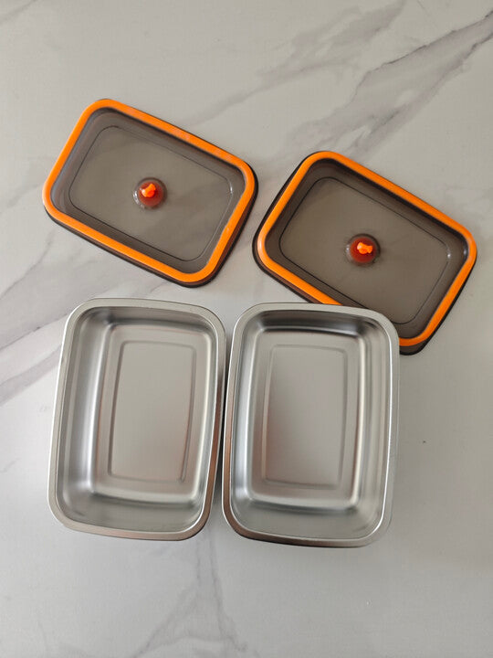 🇮🇹 (Prendi 6+3 gratis) Scatola ermetica in acciaio inox tedesco 316 per conservare gli alimenti