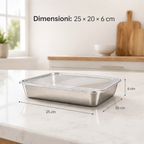 70% OFF + 6 GRATIS | Contenitori per alimenti in acciaio inox 304 da 2400 ml