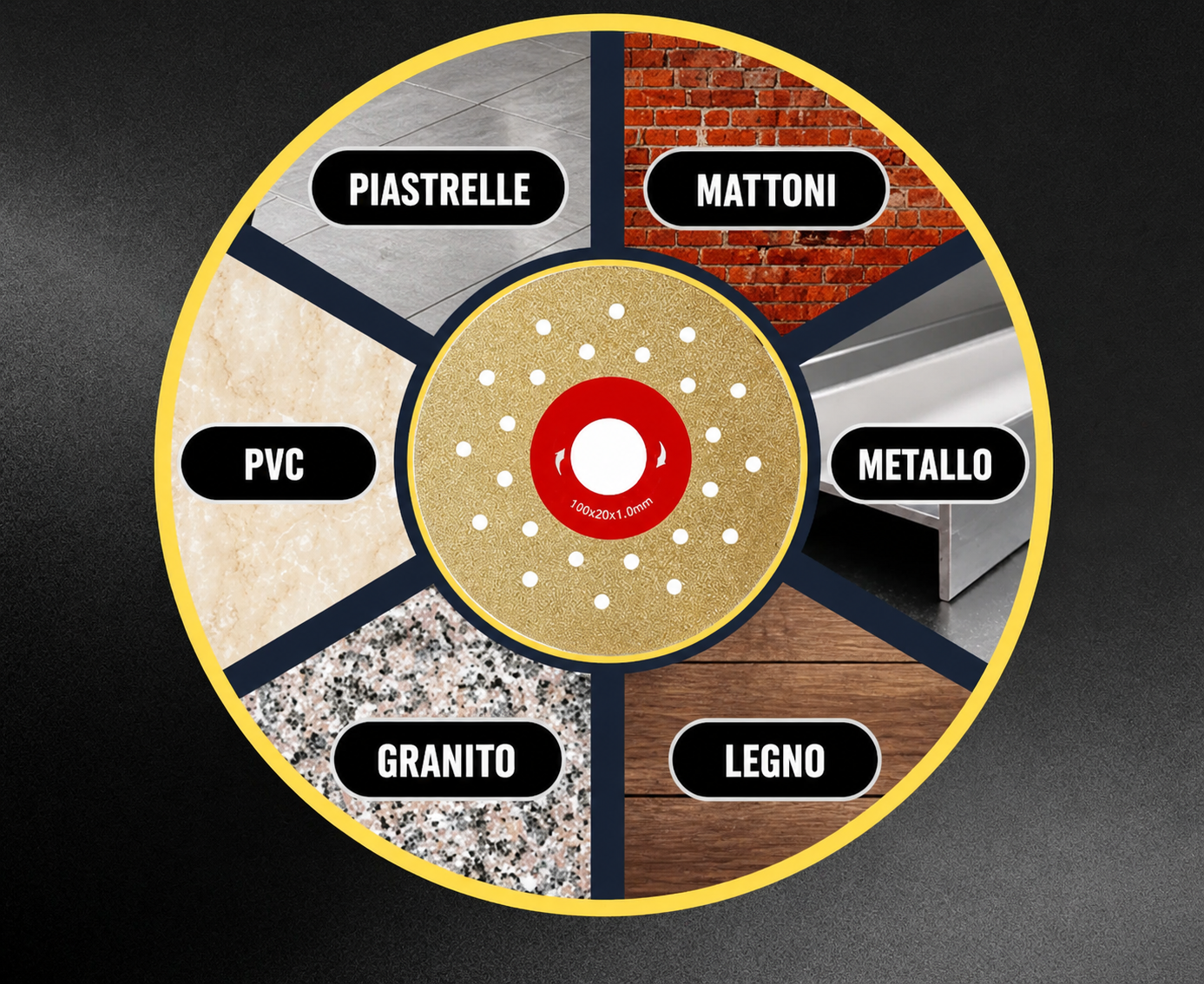 ⚙️ Disco Diamantato Multifunzione 2 In 1 Per Taglio E Levigatura