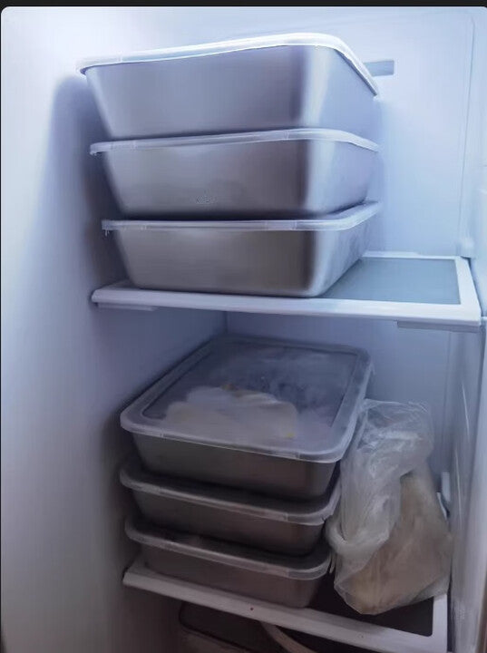 🇮🇹 Contenitore per alimenti da 2000 ml in acciaio inox tedesco massiccio 304