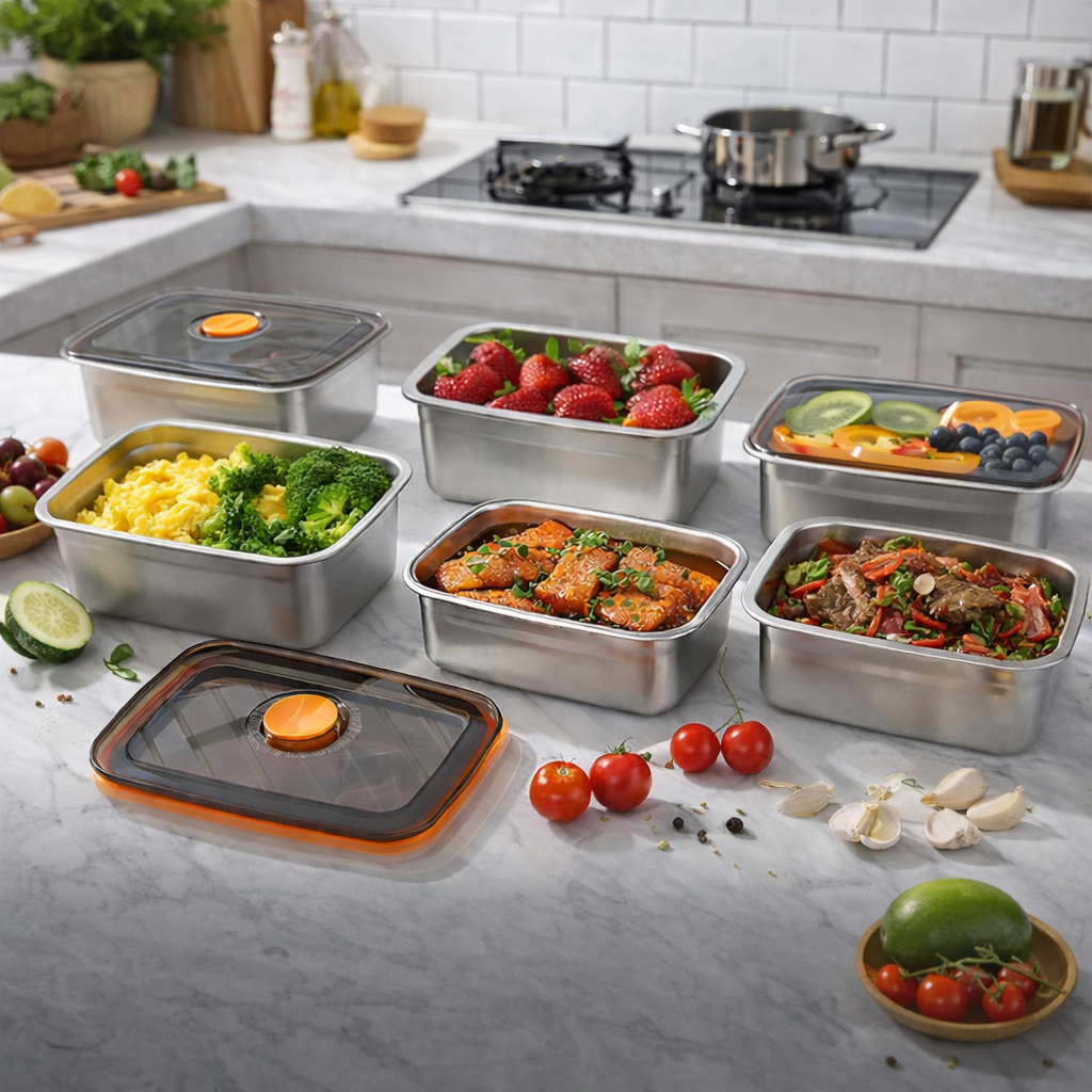 (Prendi 6 +🎁3 GRATIS) Scatola ermetica in acciaio inox 316 per conservare gli alimenti