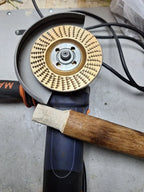 🇮🇹 Set di 3 dischi da smerigliatura in acciaio al carbonio resistente per legno (Piatto - Curva - Pendenza)