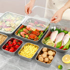 🇮🇹 Contenitore per alimenti da 2000 ml in acciaio inox tedesco massiccio 304