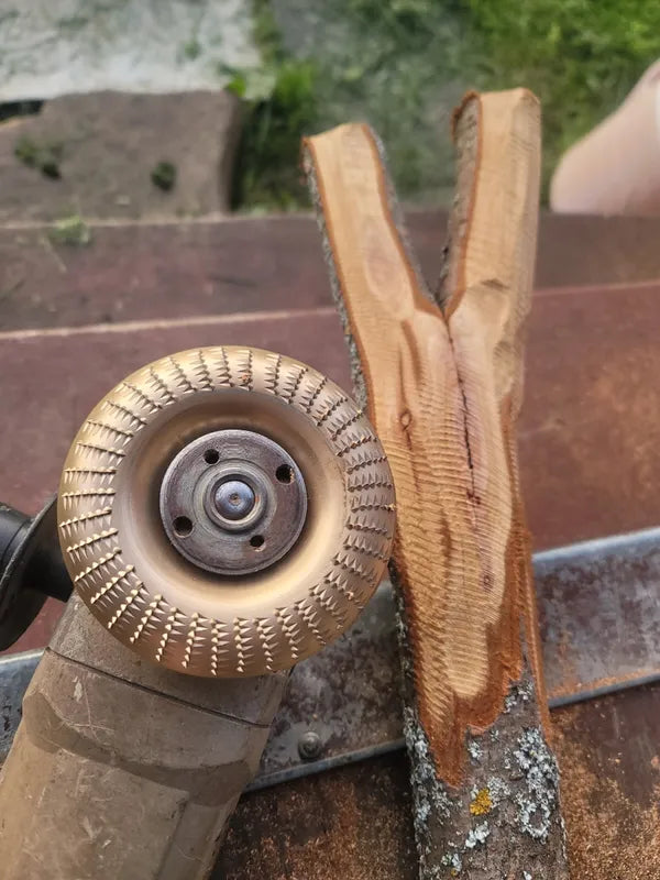 🇮🇹 Set di 3 dischi da smerigliatura in acciaio al carbonio resistente per legno (Piatto - Curva - Pendenza)