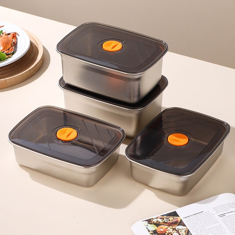 🇮🇹 (6 +🎁3 GRATIS) Scatola ermetica in acciaio inox 316 per conservare gli alimenti