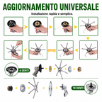 Testina per Decespugliatore Universale — 6 Lame Acciaio Inox