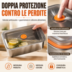 ✨ OFFERTA IMPERDIBILE | Contenitori Ermetici in Acciaio Inox Tedesco 316