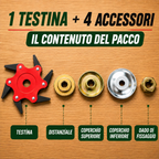 ⭐ 6Blade – Testina di taglio a 6 lame in acciaio al manganese