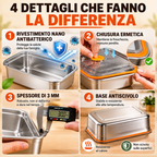 ✨ OFFERTA IMPERDIBILE | Contenitori Ermetici in Acciaio Inox Tedesco 316