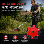 Testina decespugliatore 6 lame in acciaio manganese