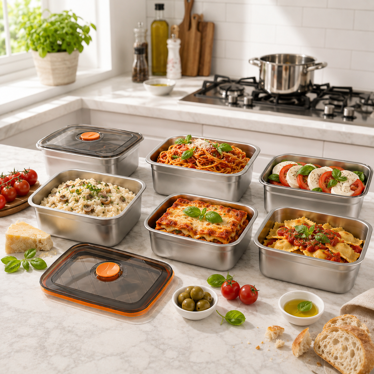 ✨ OFFERTA IMPERDIBILE | Contenitori Ermetici in Acciaio Inox Tedesco 316