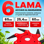 6Blade – Testina 6 Lame per Decespugliatore
