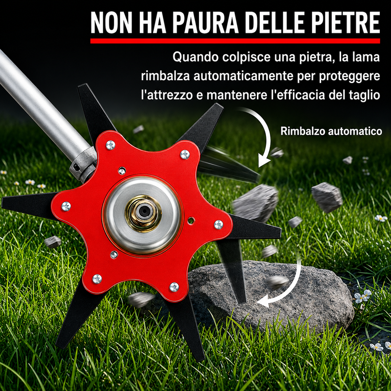 6Blade – Testina 6 Lame per Decespugliatore