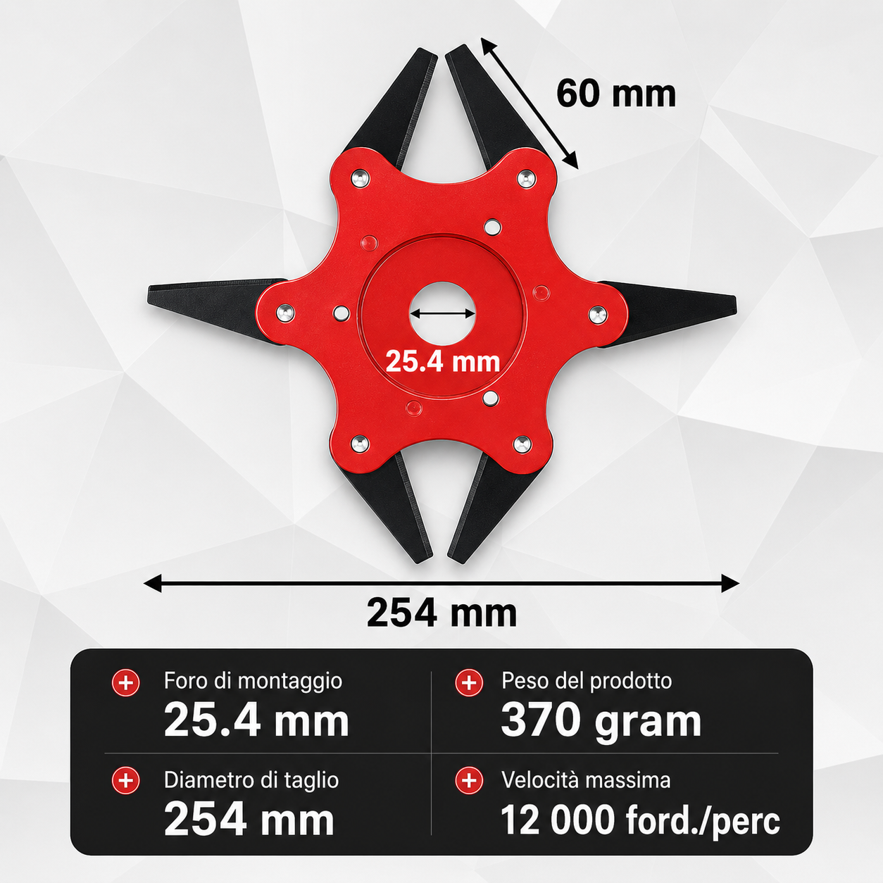 6Blade – Testina 6 Lame per Decespugliatore