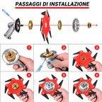6Blade – Testina 6 Lame per Decespugliatore
