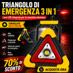 ⚡ SUPER OFFERTA | Triangolo Di Segnalazione Stradale Per Auto Con Luce LED Integrata