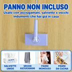 🛍️ Mop con cambio del panno in acciaio inossidabile tedesco