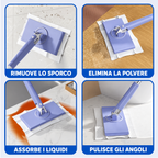 🛍️ Mop con cambio del panno in acciaio inossidabile tedesco