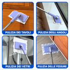🛍️ Mop con cambio del panno in acciaio inossidabile tedesco