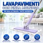 🛍️ Mop con cambio del panno in acciaio inossidabile tedesco