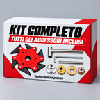⚙️ Kit Lama 6 Lame in Acciaio al Manganese | 7 ACCESSORI