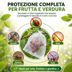 🐛 Sacchetti in Rete Traspirante per Proteggere Frutta e Verdura | Riutilizzabili