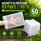 🐛 Sacchetti in Rete Traspirante per Proteggere Frutta e Verdura | Riutilizzabili