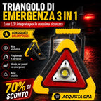 ⚡ SUPER OFFERTA | Triangolo Di Segnalazione Stradale Per Auto Con Luce LED Integrata