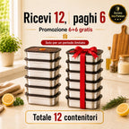 🛍️ Scatola Ermetica In Acciaio Inox Tedesco 316 Per Conservare Gli Alimenti