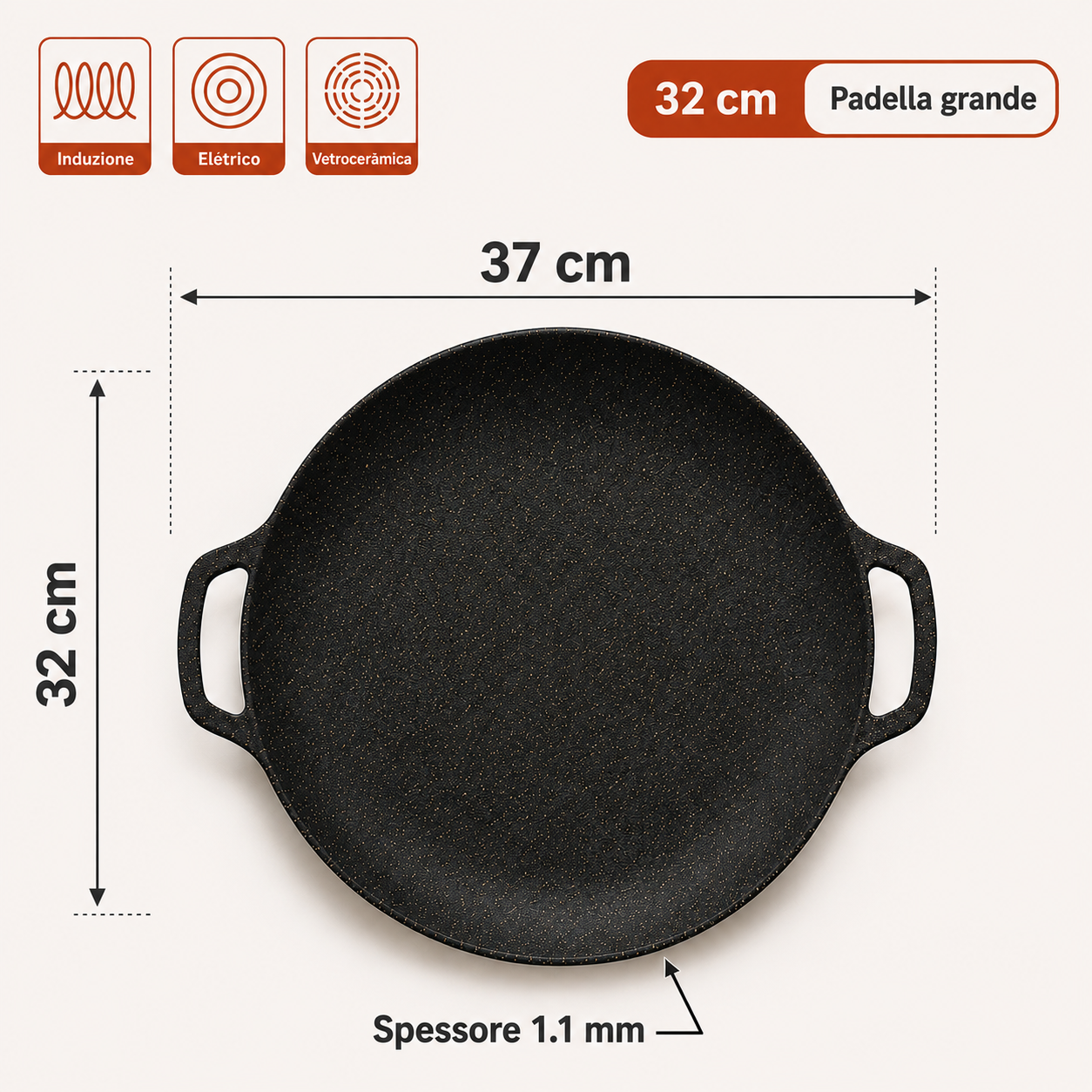 Padella in pietra Maifan