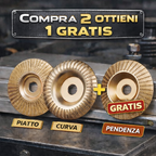 ✨Set di 3 dischi da smerigliatura in acciaio al carbonio resistente per legno (Piatto - Curva - Pendenza)