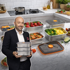 🇮🇹 (Prendi 6 +🎁3 GRATIS) Scatola ermetica in acciaio inox 316 per conservare gli alimenti