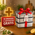 (Prendi 6 +🎁3 GRATIS) Scatola ermetica in acciaio inox 316 per conservare gli alimenti