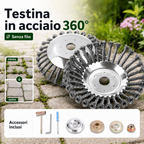 Disco a Filo d'Acciaio per Decespugliatore | Compatibilità Universale