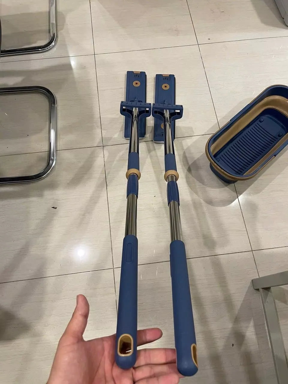 🇮🇹 AQUAMOP PRO™ a 360° - Mocio auto-spremente in acciaio inossidabile tedesco 304