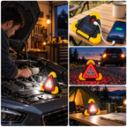 Triangolo di Emergenza per Auto con Luce LED Integrata